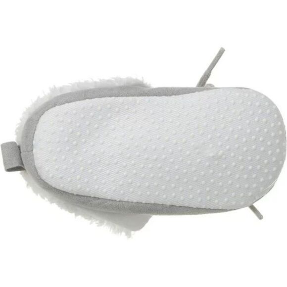 Luvable Friends Baby Booties Unisex Infants Moccasin Shoes Gray Size 0-6 Months - Picture 7 of 12